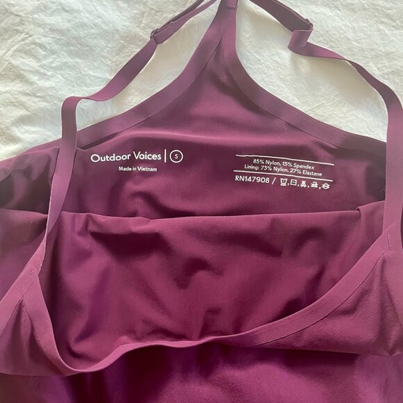 Outdoor Voices Exercise Dress Size Small Kalamata Purple - Picture 3 of 4